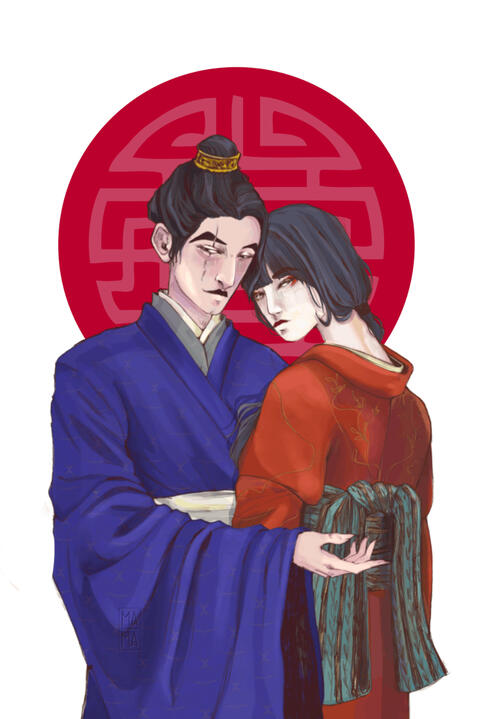 Hiro + Sayuri - art commission Hiro + Sayuri - art commission